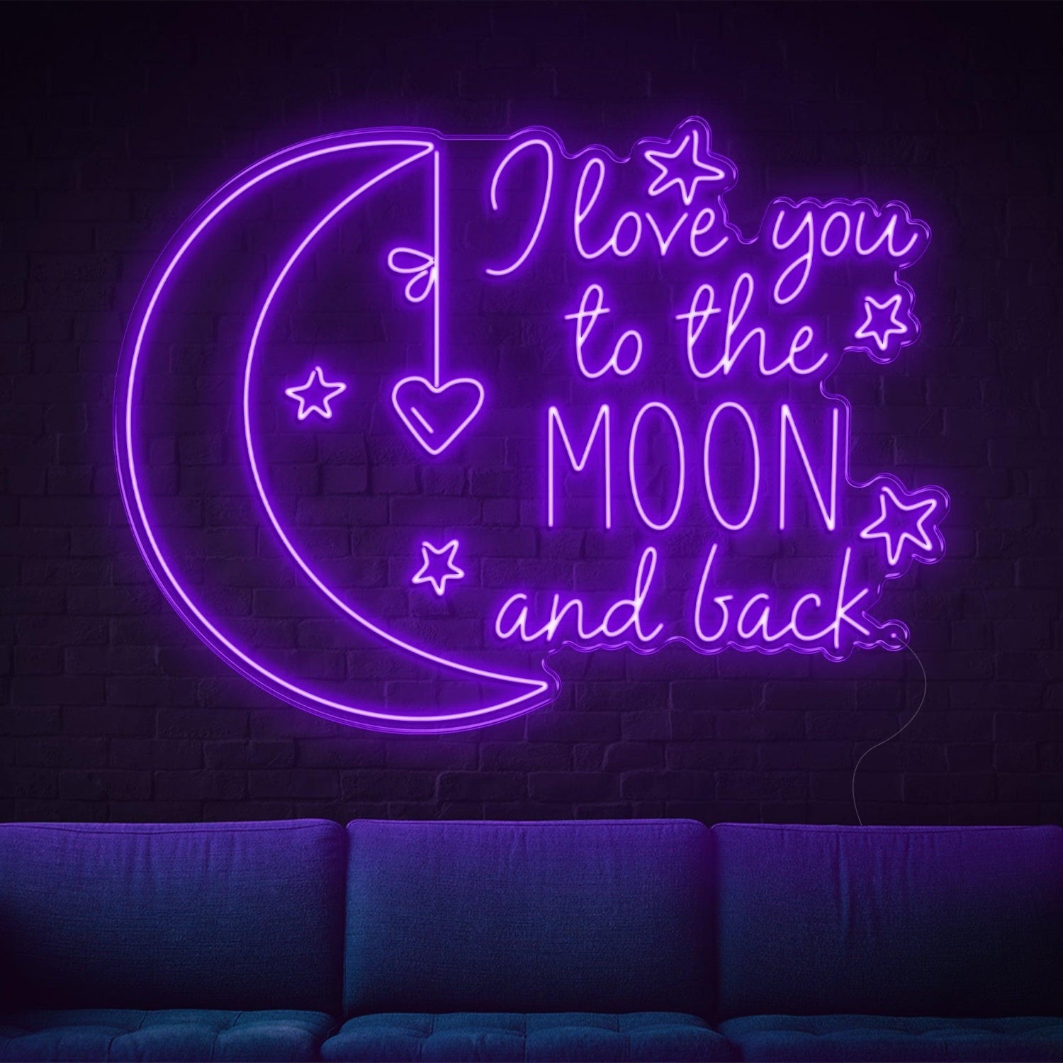 I Love You To The Moon And Back Led Neon Sign | Shineneon