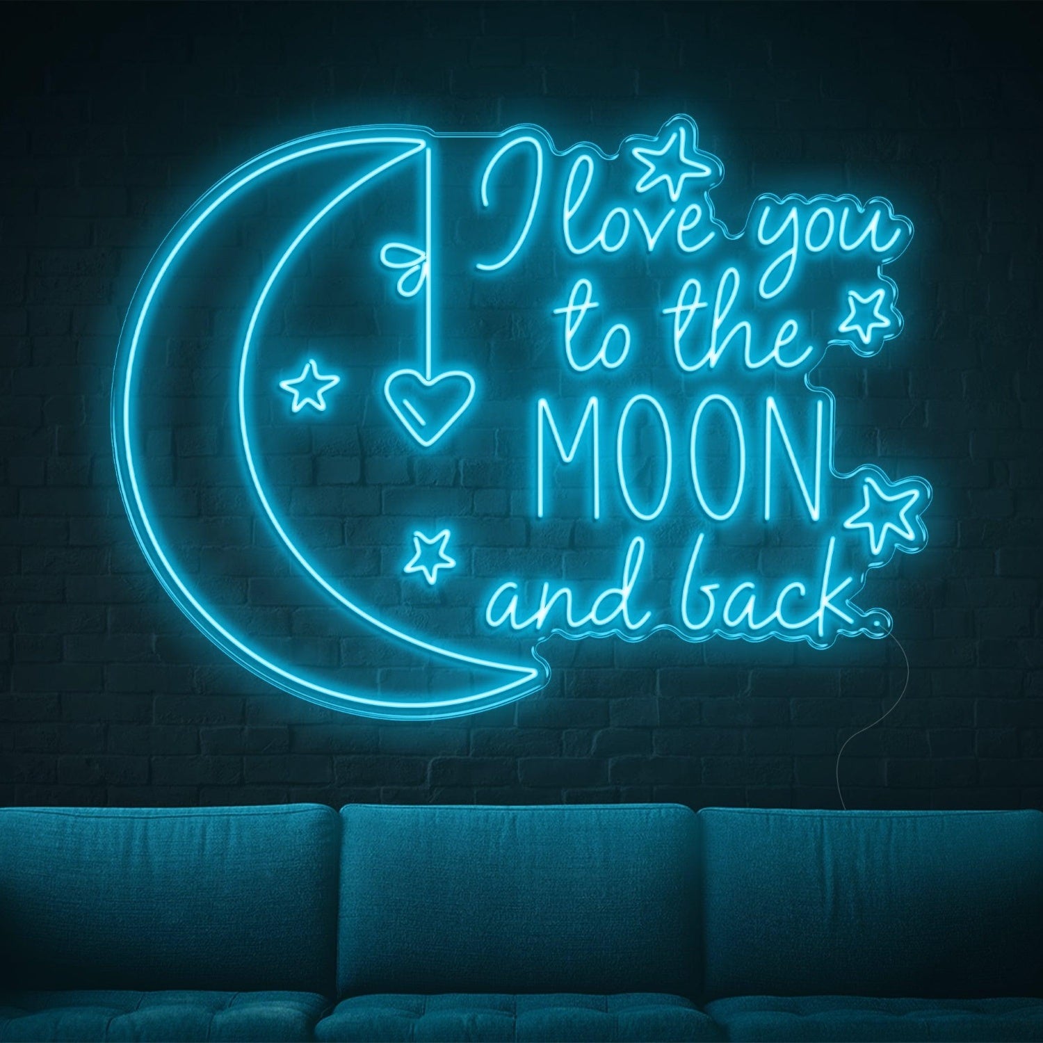 I Love You To The Moon And Back Led Neon Sign | Shineneon