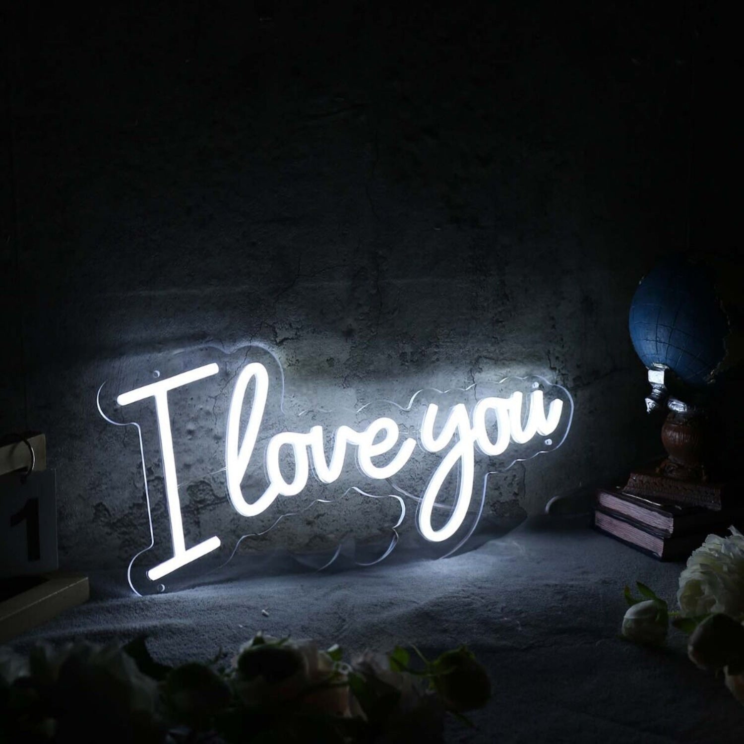 I Love You White Led Neon Sign | Shineneon