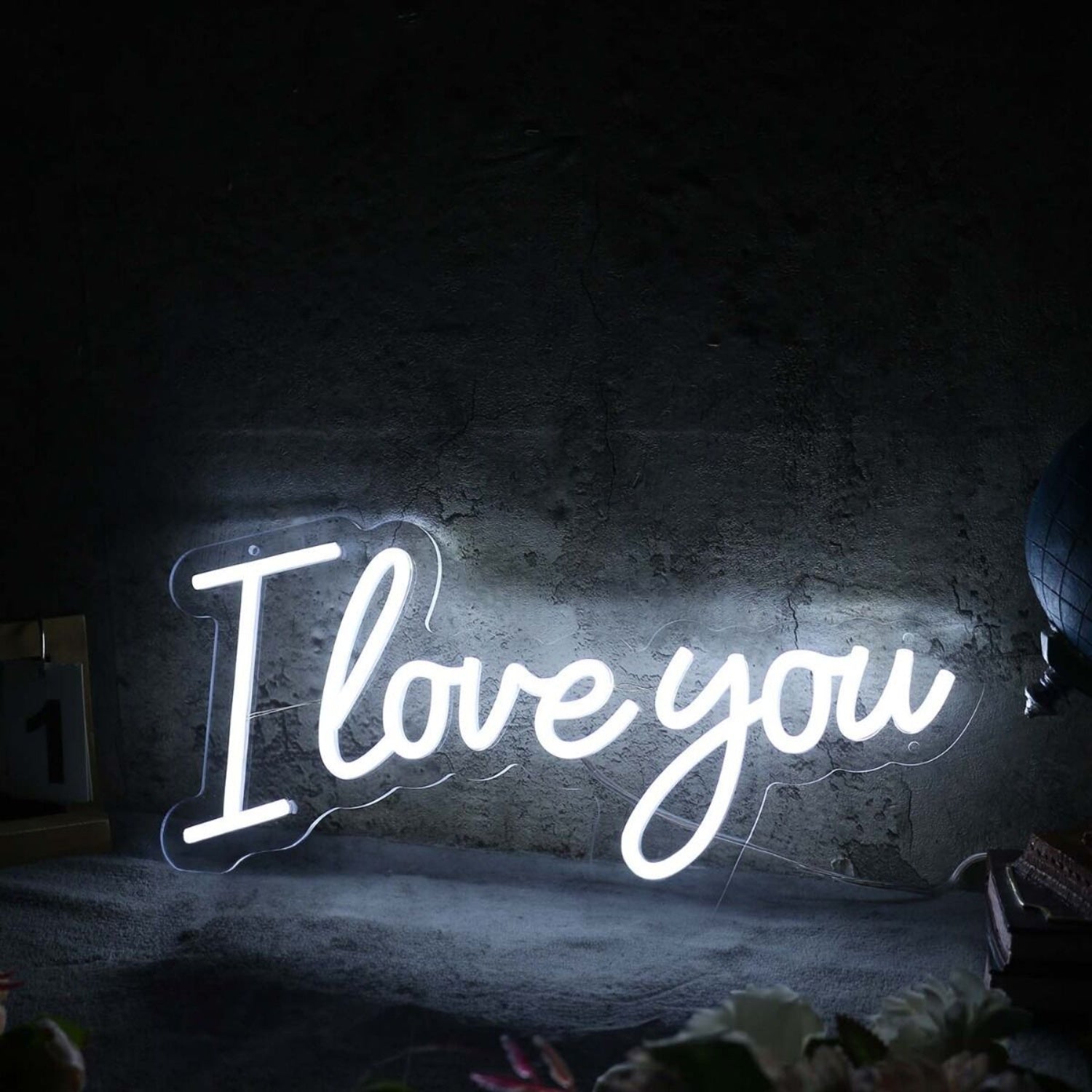 I Love You White Led Neon Sign | Shineneon
