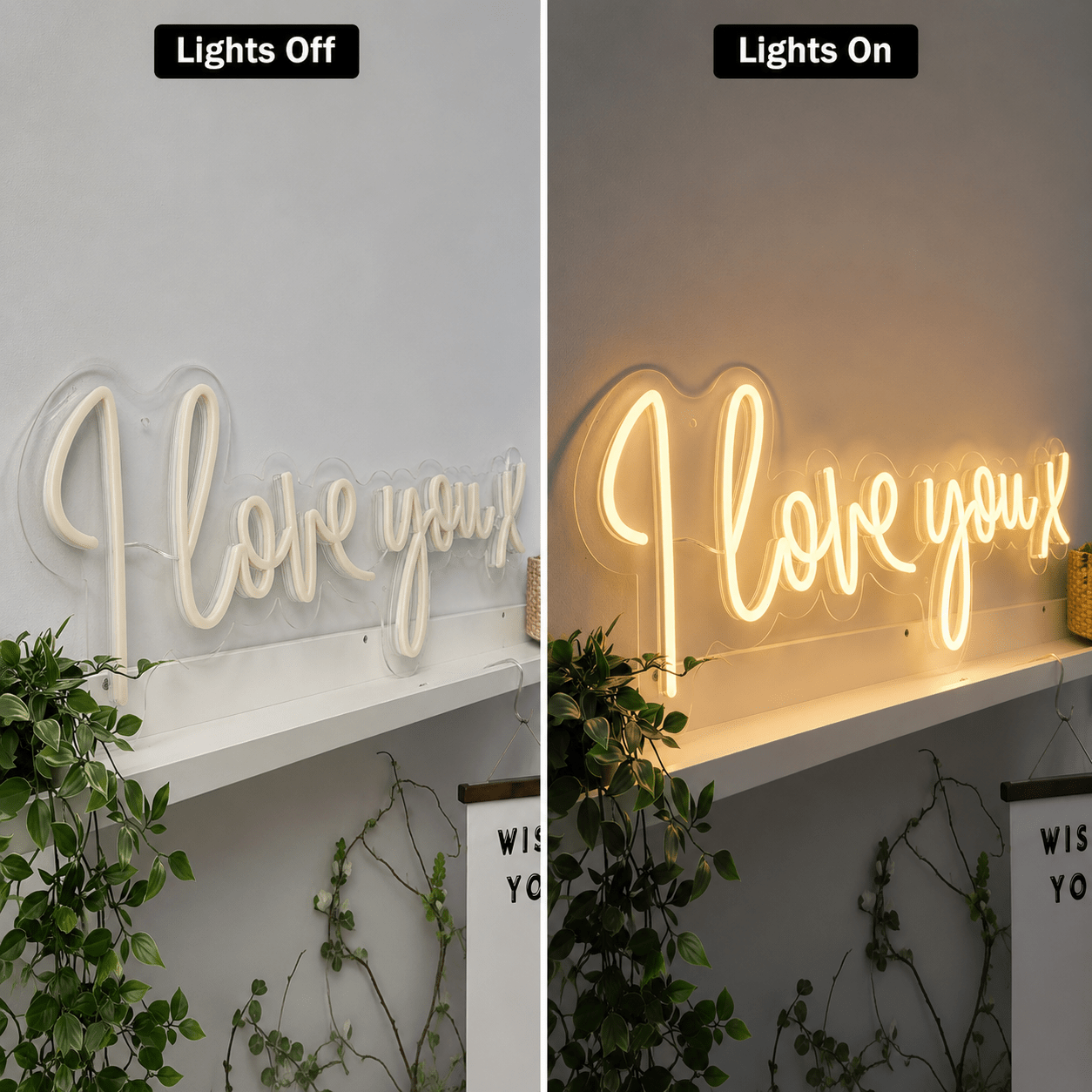 I Love You X LED Neon Sign - Shineneon