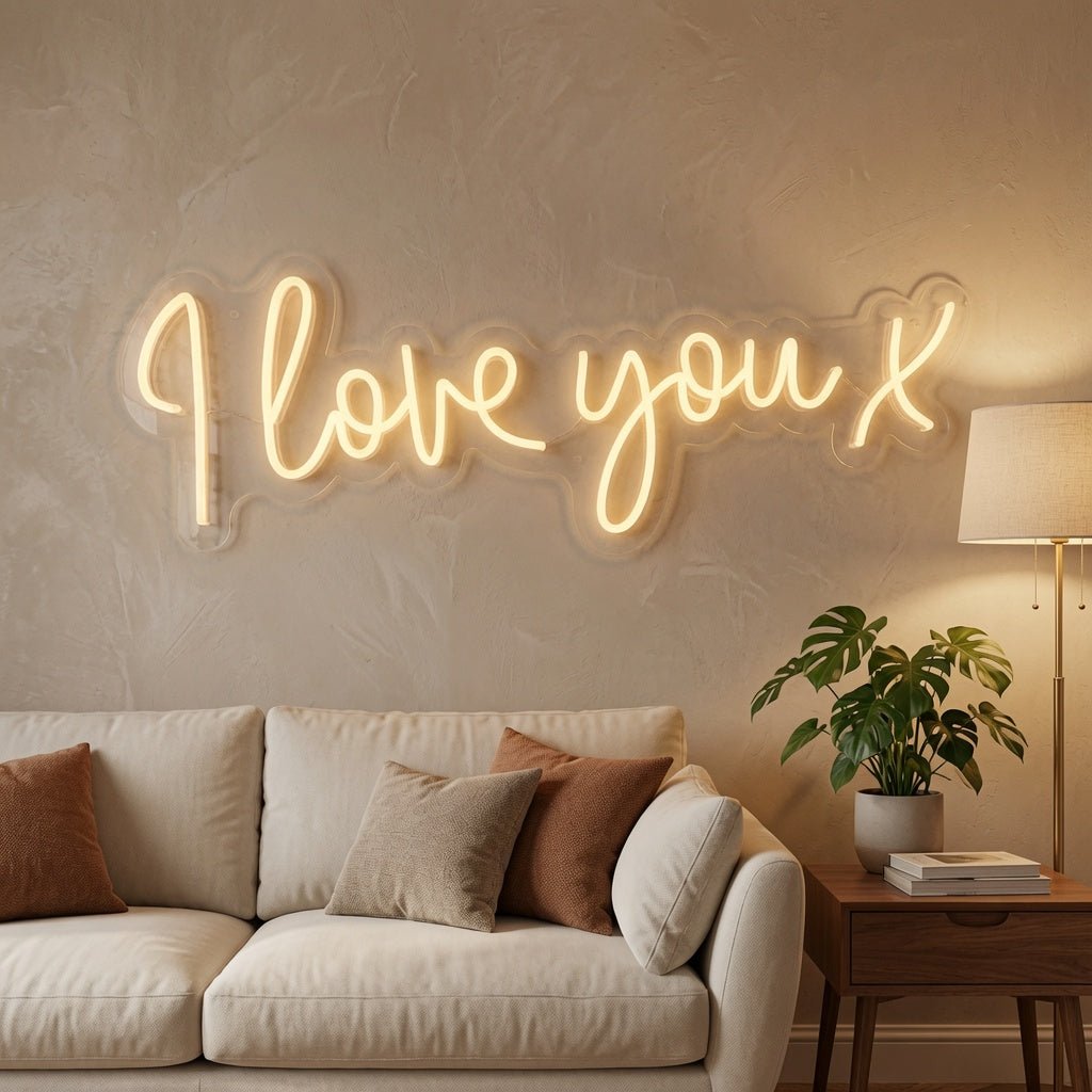 I Love You X LED Neon Sign Wall Neon Sign - Shineneon