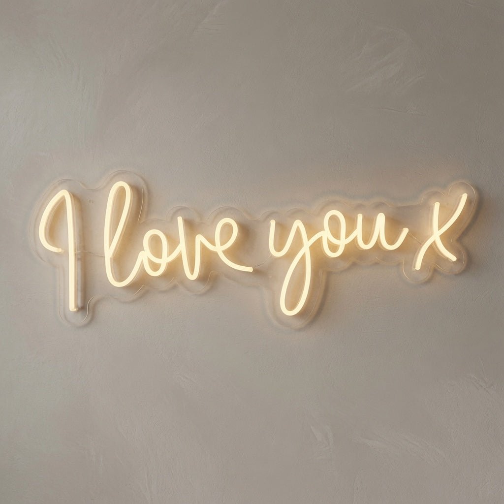I Love You X LED Neon Sign Wall Neon Sign - Shineneon