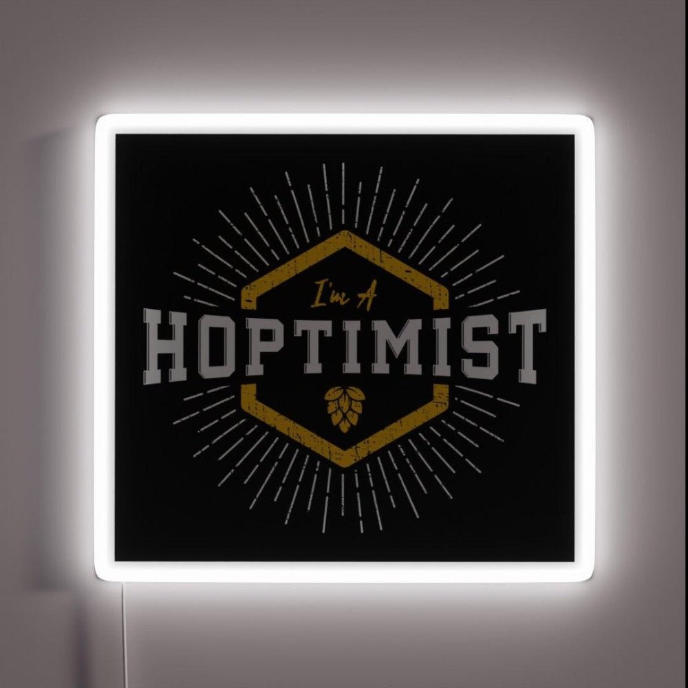 I M A Hoptimist Starburst Style Rgb Led Neon Sign - Shineneon