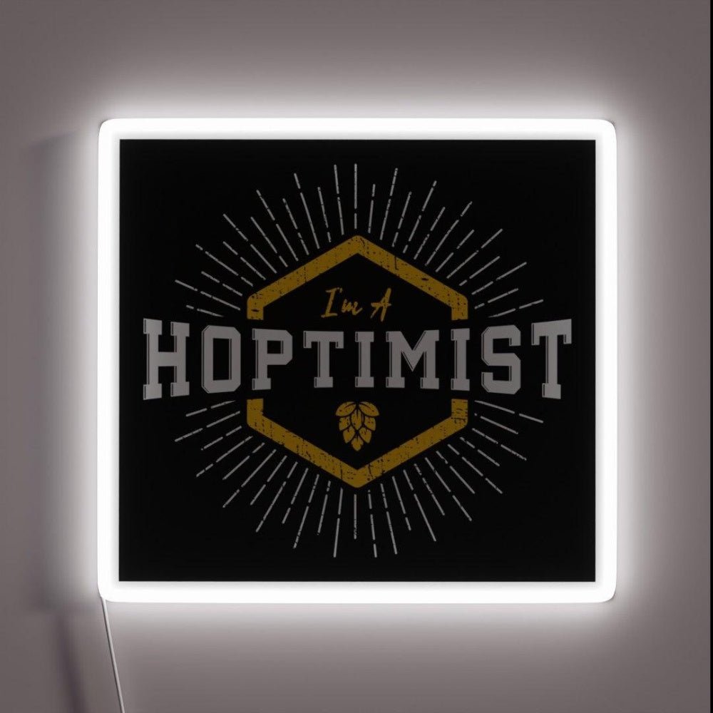I M A Hoptimist Starburst With Hop Rgb Led Neon Sign - Shineneon