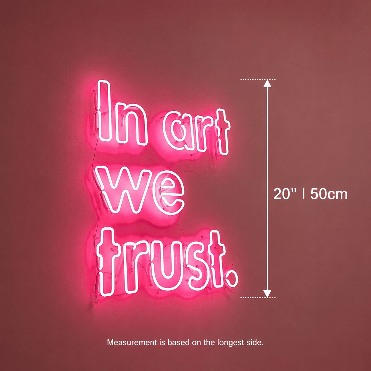 I M Art We Trust Wall Decor LED Neon Sign - Shineneon