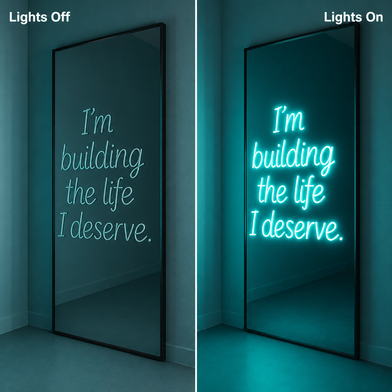 I M Building The Life I Deserves LED Neon Sign - Shineneon