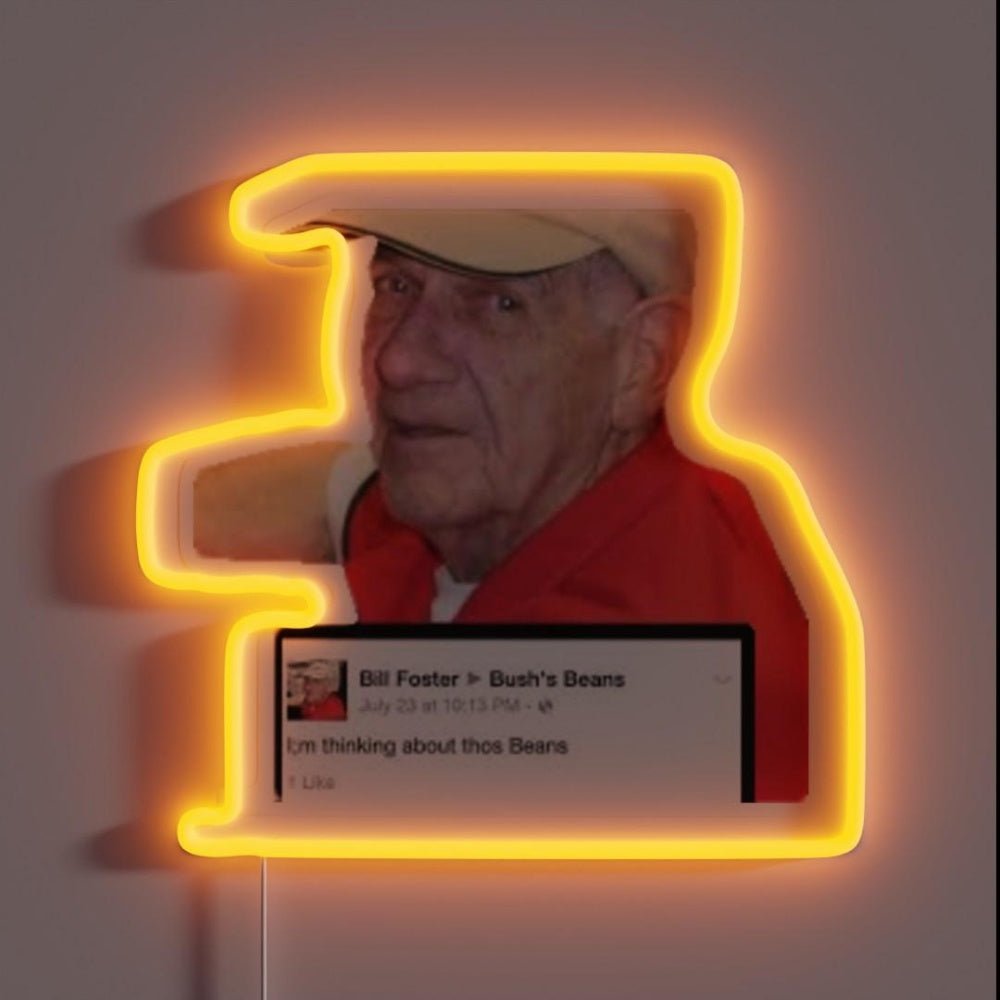 I M Thinking About Thos Beans Man Rgb Led Neon Sign - Shineneon