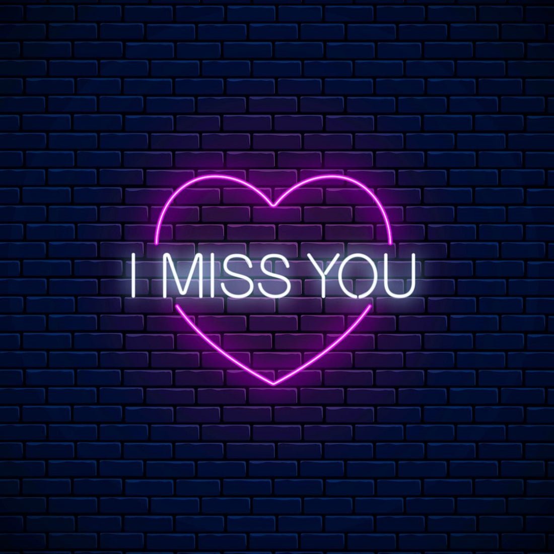 I Miss You Love Heart Led Sign Business Neon Sign - Shineneon