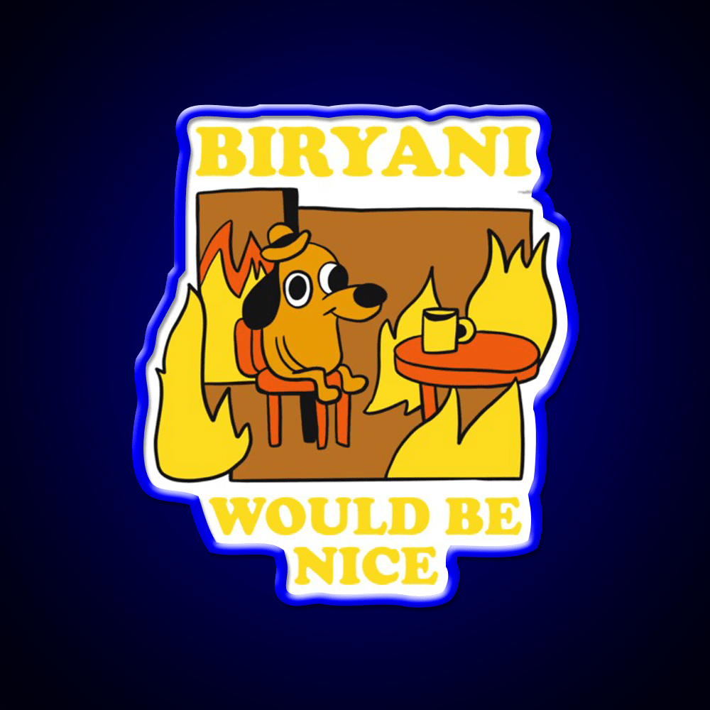 I Need Biryani Led Neon Sign Chinese Food Rgb Color - Shineneon
