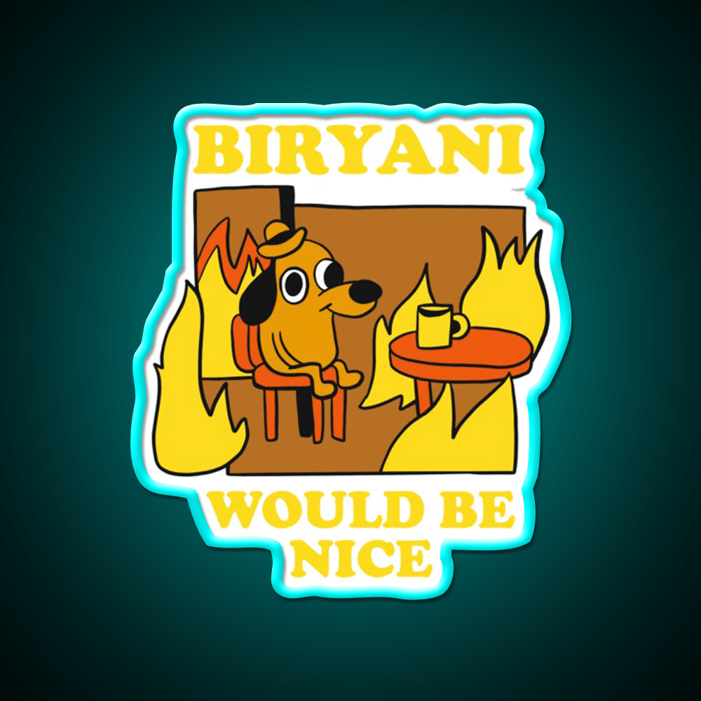I Need Biryani Led Neon Sign Chinese Food Rgb Color - Shineneon