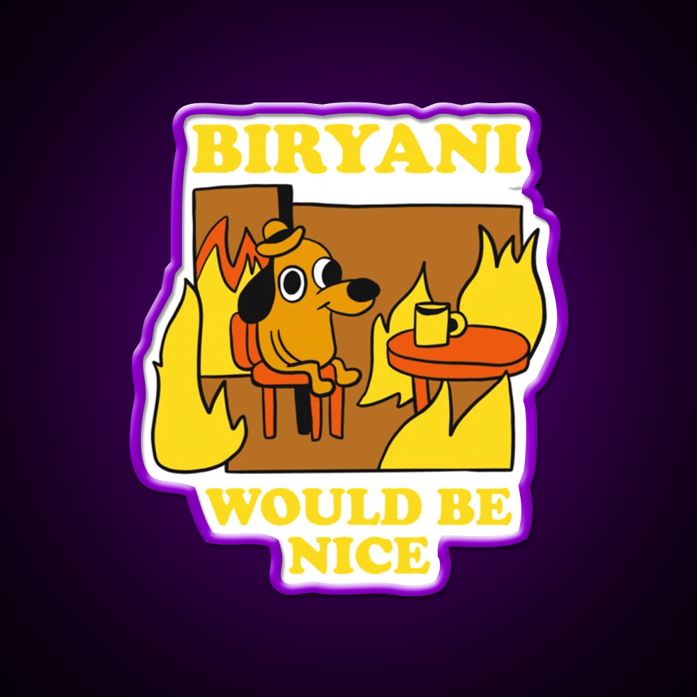 I Need Biryani Led Neon Sign Chinese Food Rgb Color - Shineneon