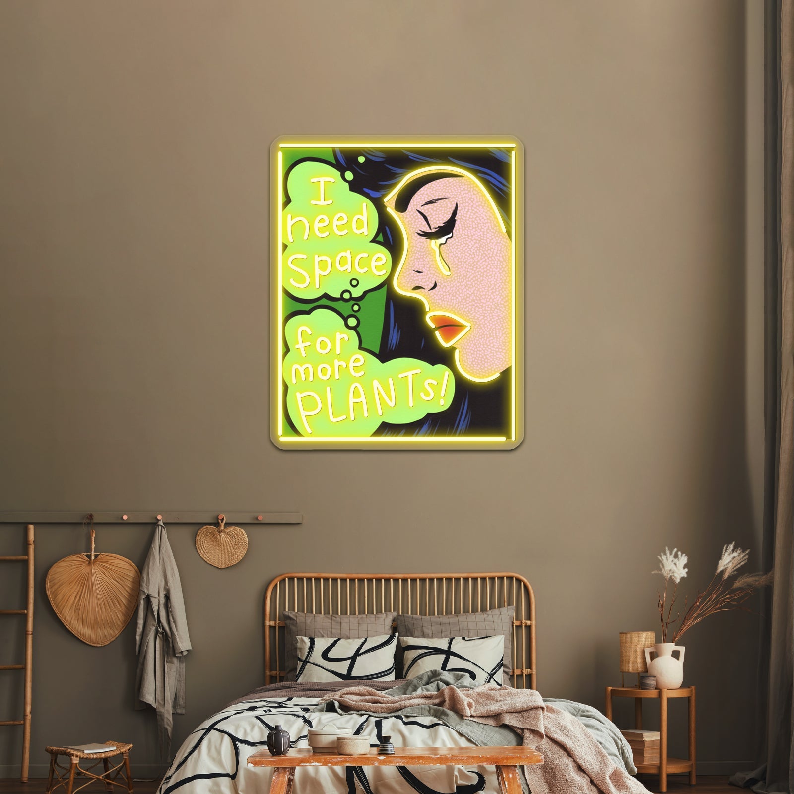 I Need Space For More Plants Artwork Led Custom Signs - Shineneon