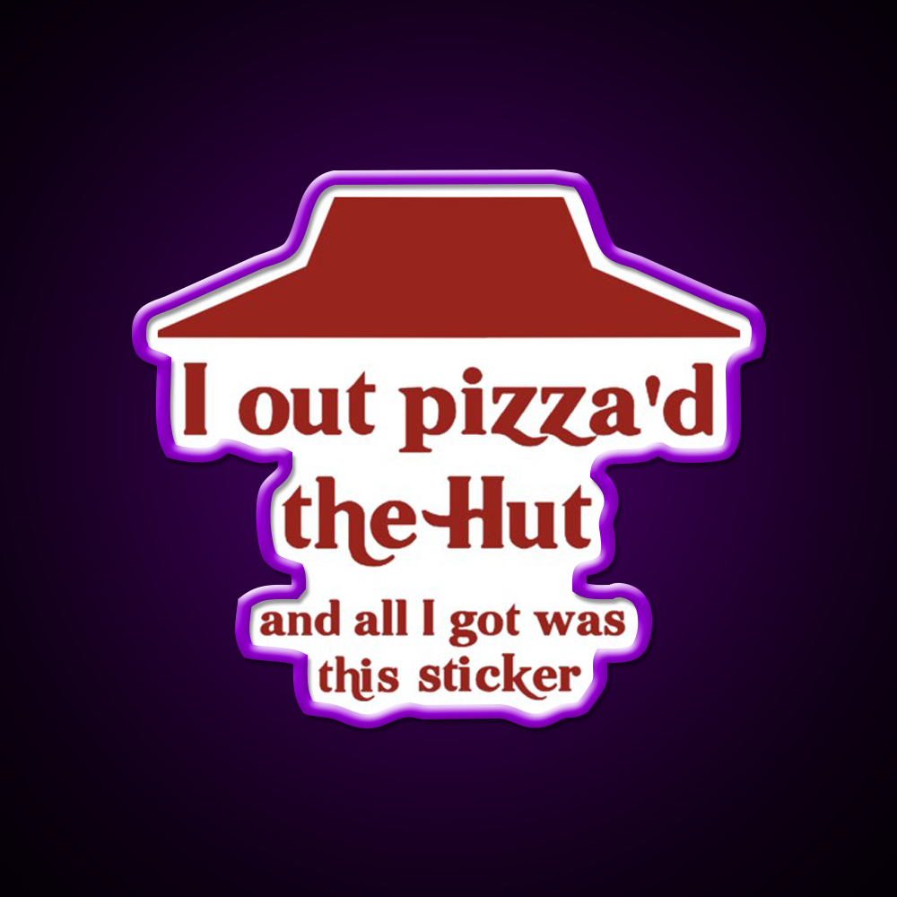 I Out Pizzad The Hut Fast Food Led Neon Sign For Burger Place Rgb Color