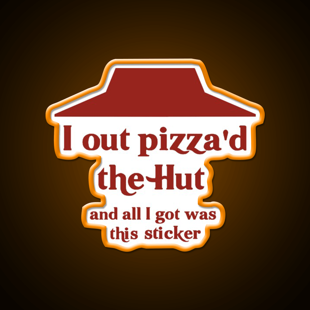 I Out Pizzad The Hut Fast Food Led Neon Sign For Burger Place Rgb Color - Shineneon
