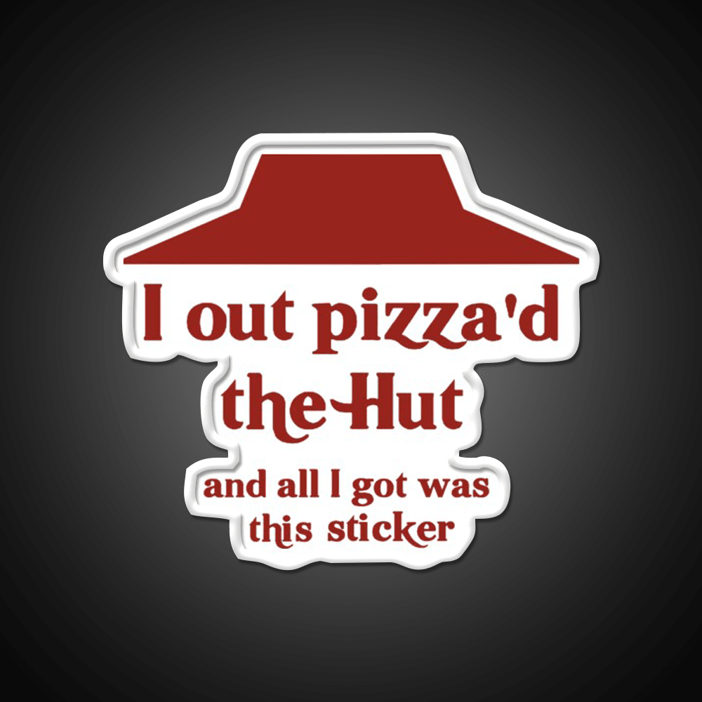 I Out Pizzad The Hut Fast Food Led Neon Sign For Burger Place Rgb Color - Shineneon