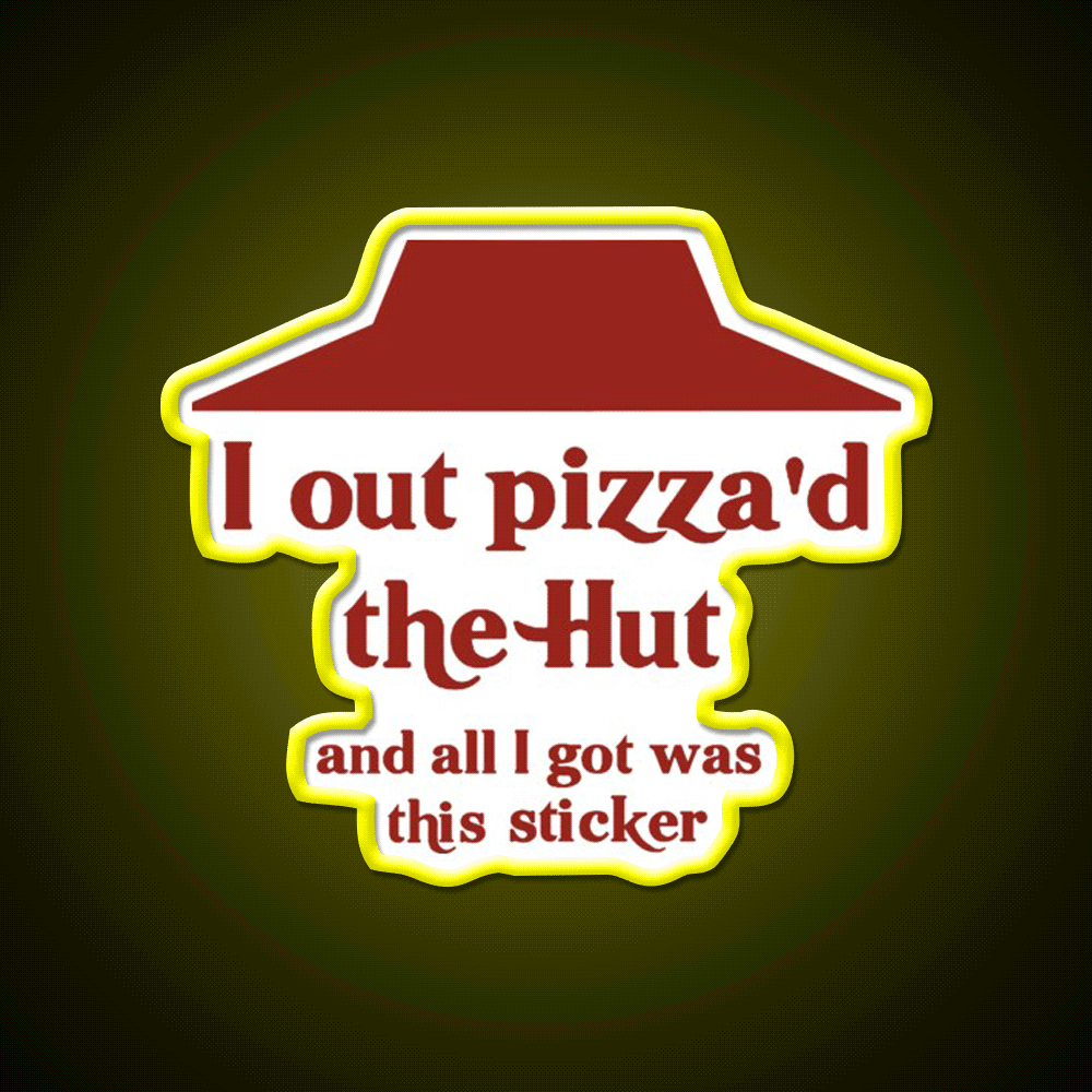 I Out Pizzad The Hut Fast Food Led Neon Sign For Burger Place Rgb Color