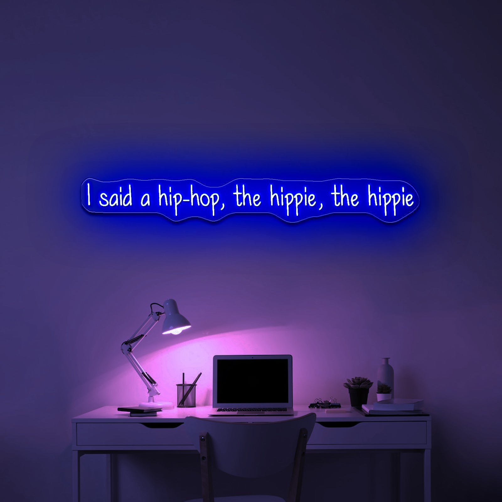 I Said A Hiphop The Hippie The Hippie Neon Signs With Fast Shipping - Shineneon