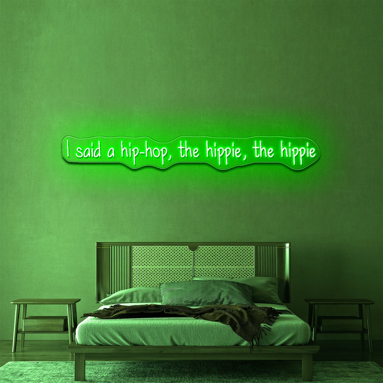 I Said A Hiphop The Hippie The Hippie Neon Signs With Fast Shipping - Shineneon