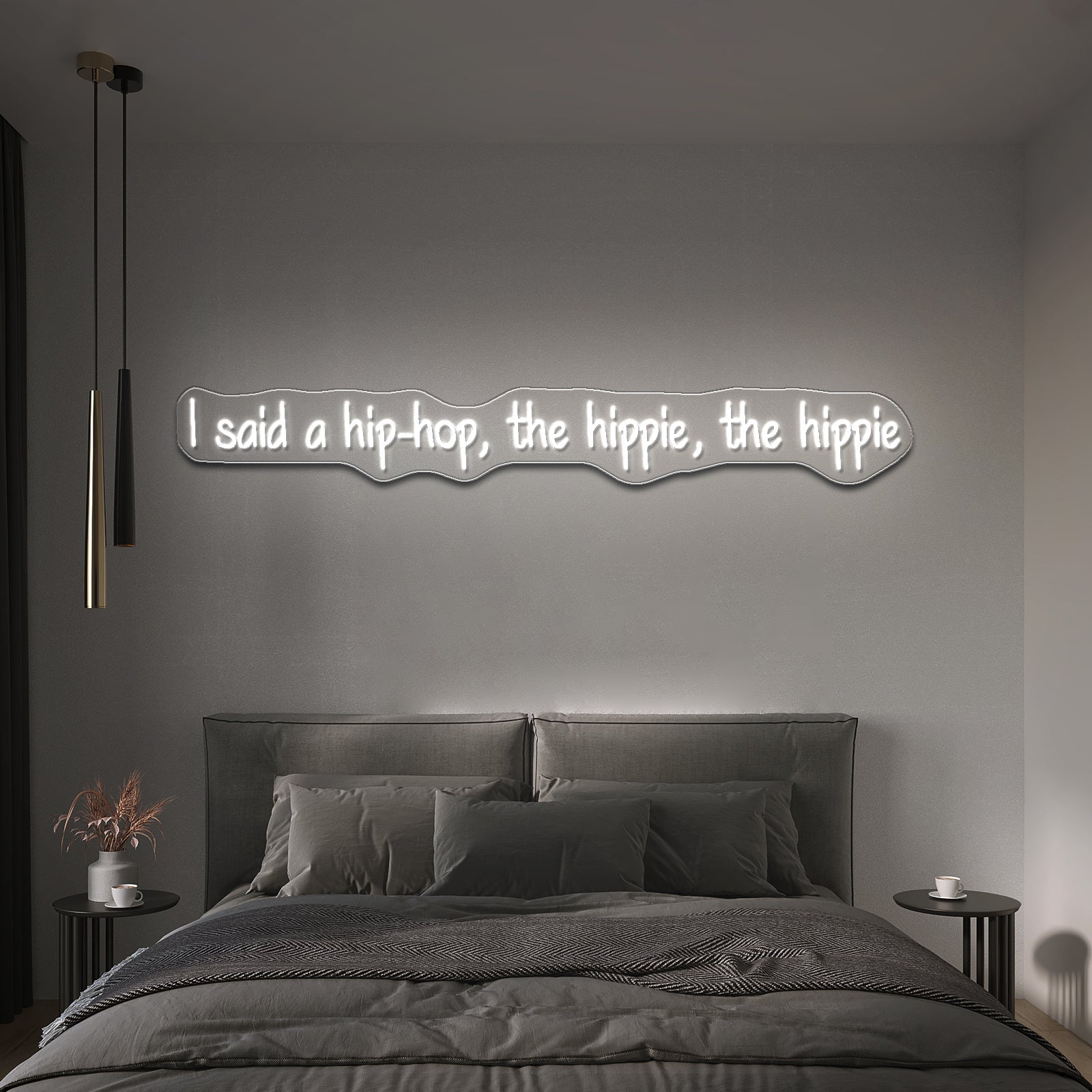I Said A Hiphop The Hippie The Hippie Neon Signs With Fast Shipping - Shineneon