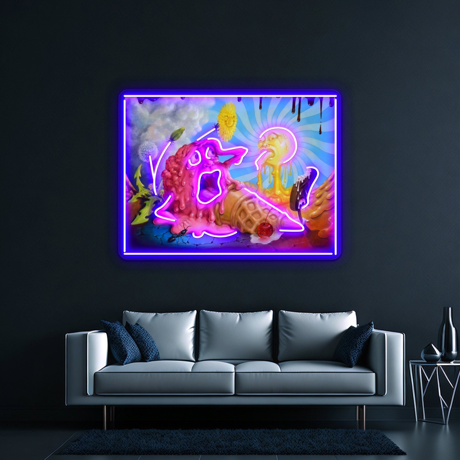 I Scream In The Sun Artwork Led Custom Signs - Shineneon