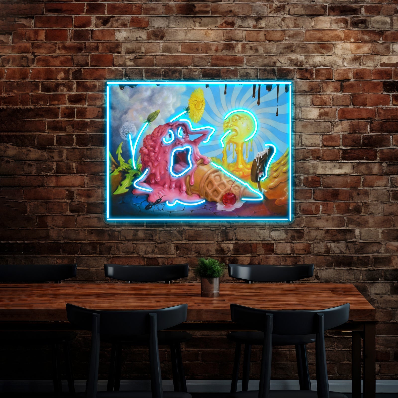 I Scream In The Sun Artwork Led Custom Signs - Shineneon