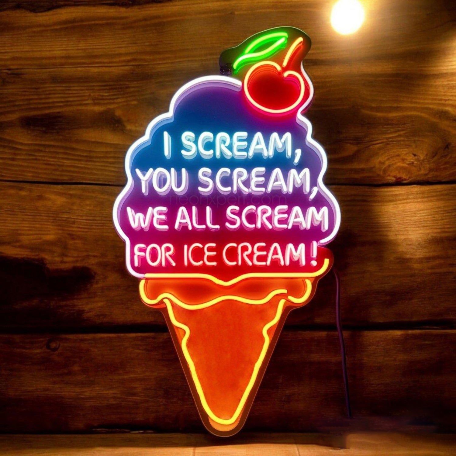 I Scream You Scream For Ice Cream Led Neon Sign For Ice Cream Shop Decor | Shineneon