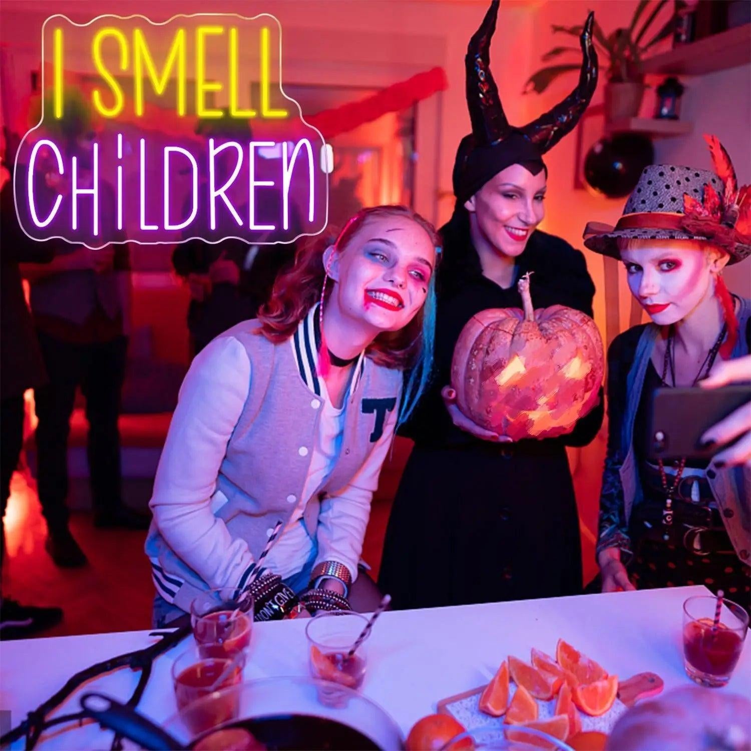I Smell Children Dual-Color Led Neon Sign Halloween Party Decor | Shineneon