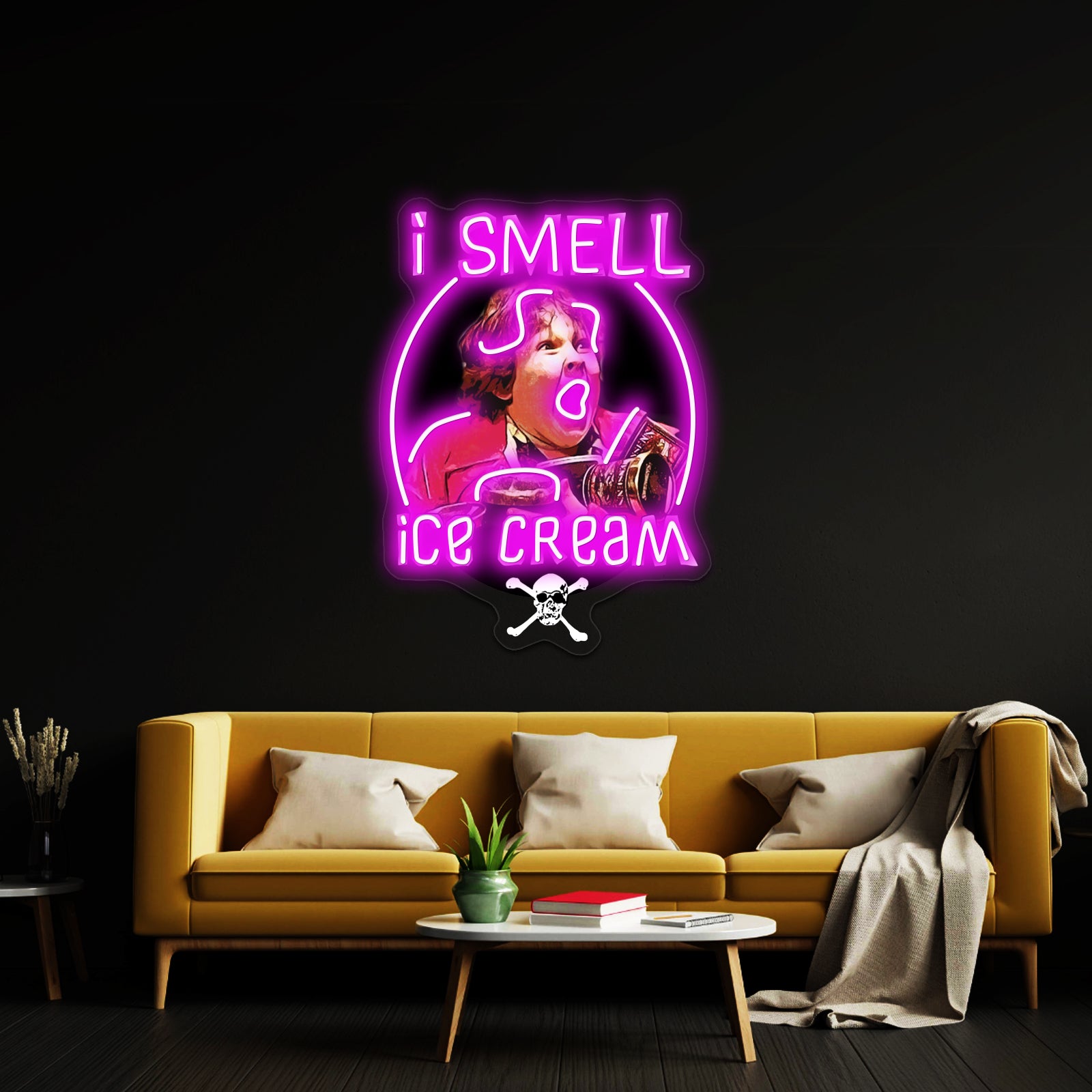 I Smell Ice Cream Chunk Goonies Artwork Led Custom Signs
