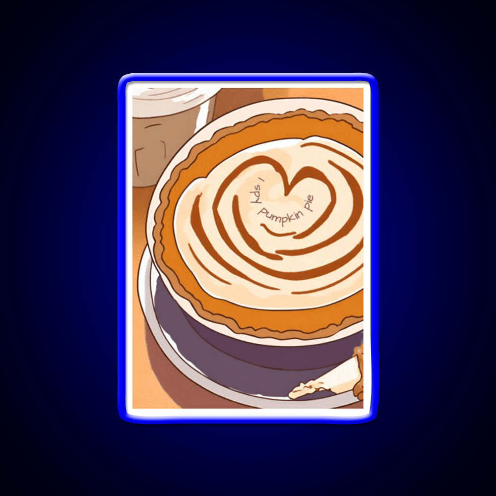 I Spy Pumpkin Pie Cafe Led Neon Sign Espresso Bar Art Rgb Color - Shineneon