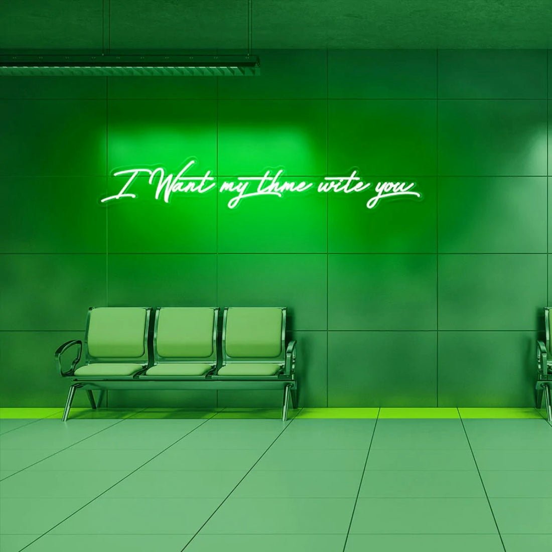 I Want My Time With You Led Sign Business Neon Sign - Shineneon