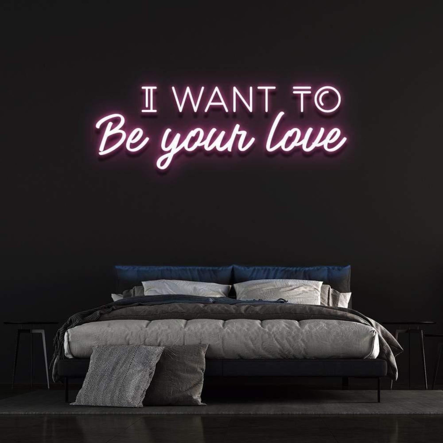 I Want To Be Your Love Yellow Led Neon Sign For Romantic Bedroom Decor | Shineneon