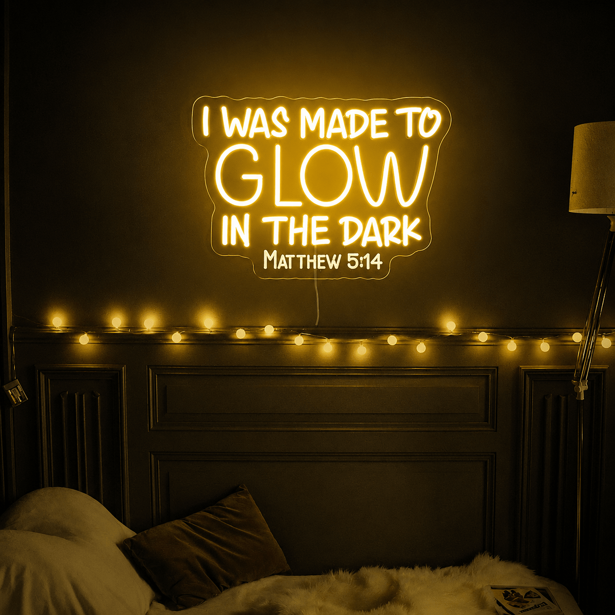 I Was Made To Glow Wall Decor LED Neon Sign - Shineneon