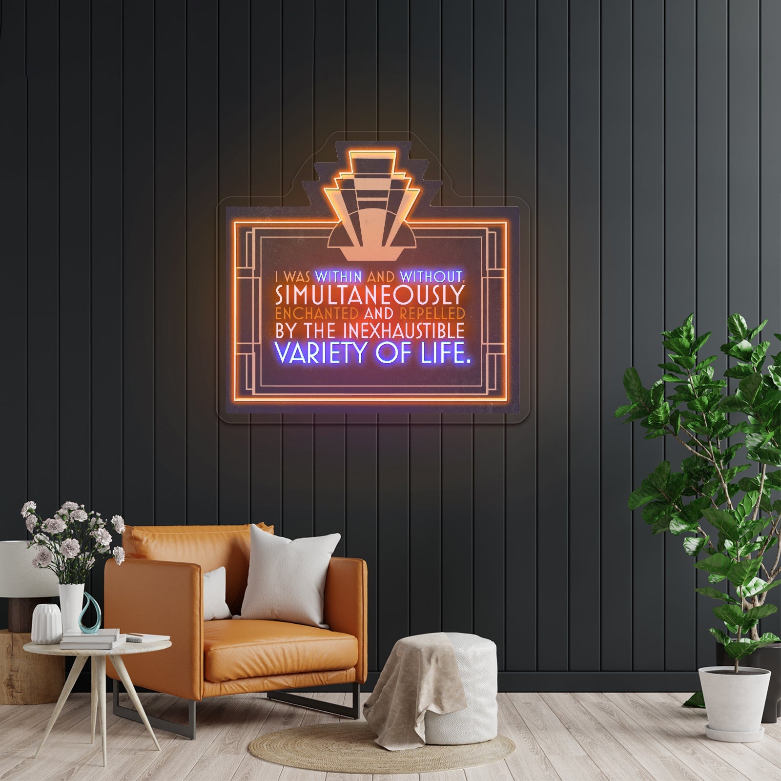 I Was Within And Without Simultaneously Enchanted Artwork Neon Sign Wall Art - Shineneon