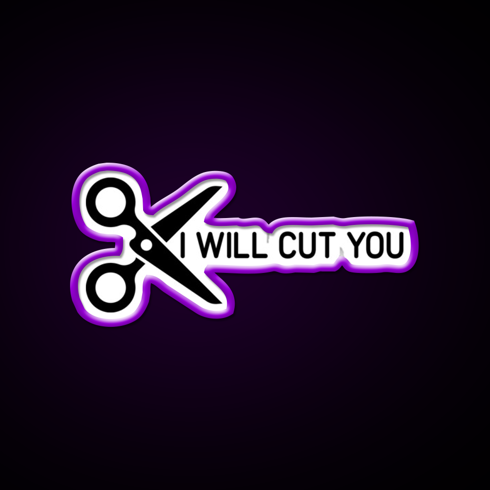 I Will Cut You Barber Shop Haircut Led Neon Sign - LED neon sign view 9