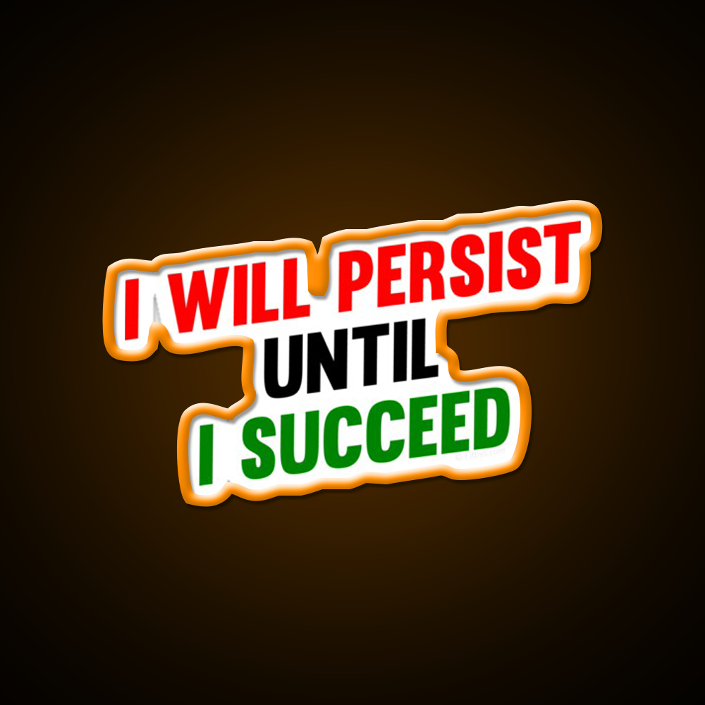 I Will Persist Until I Succeed Gym Fitness Led Neon Sign Rgb Color - LED neon sign view 6
