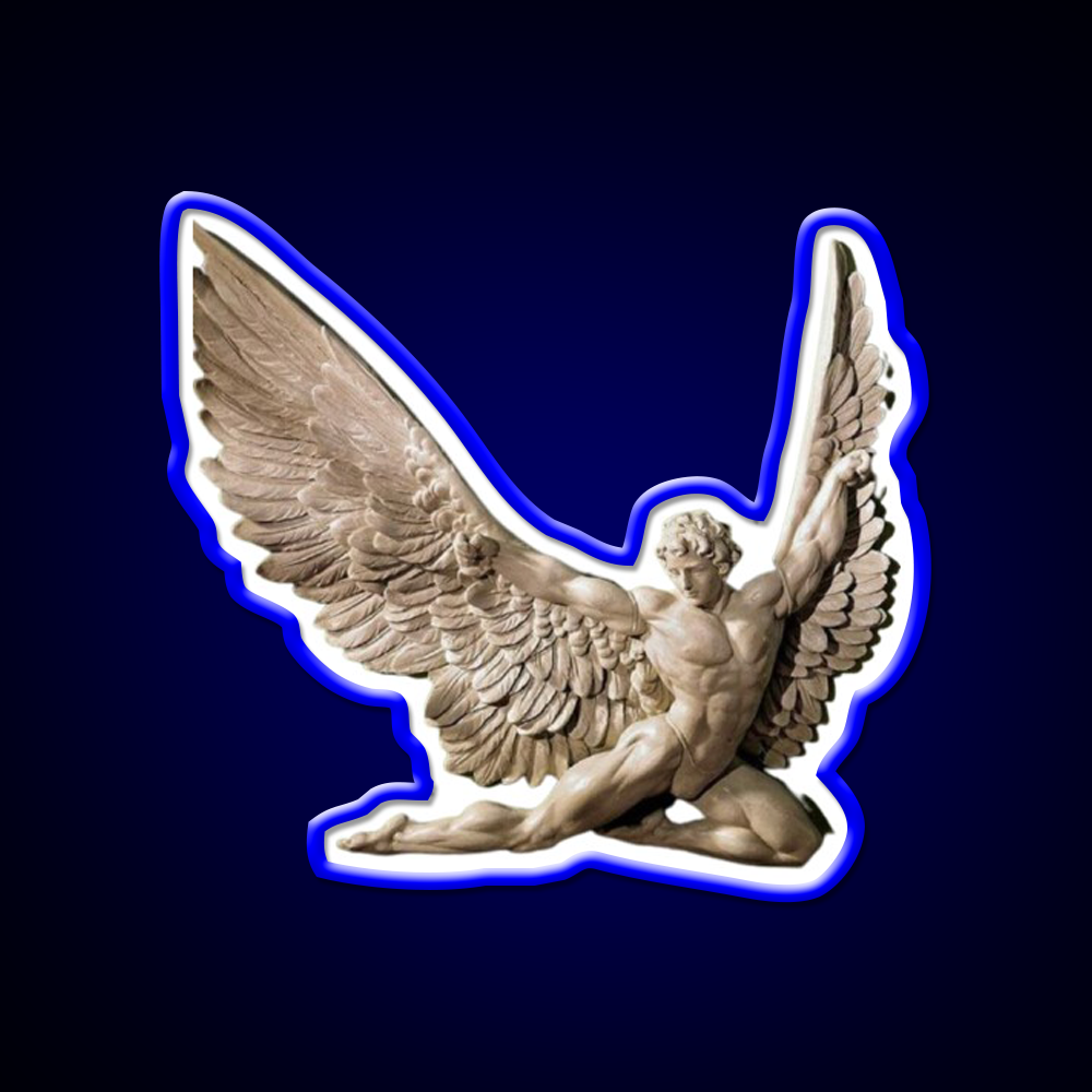 Icarus Pose Gym Fitness Led Neon Sign Rgb Color - LED neon sign view 5
