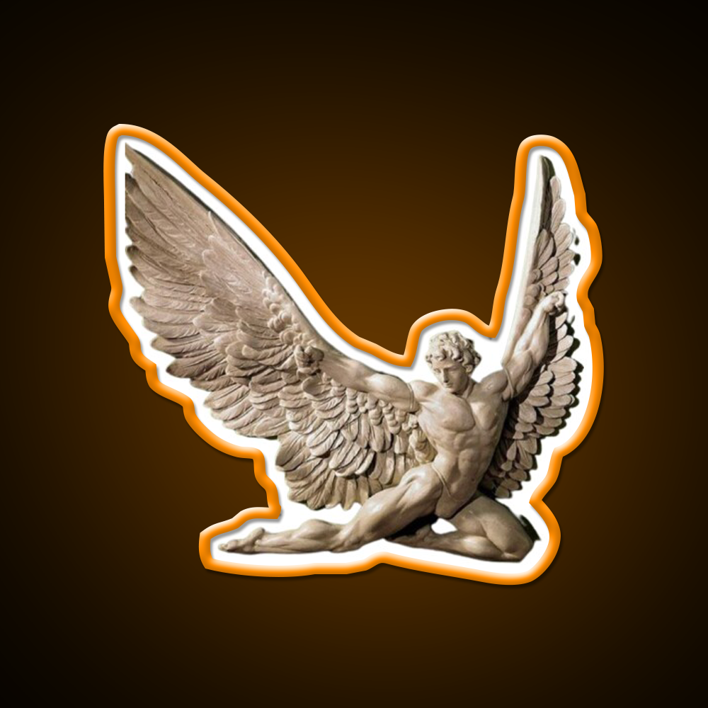 Icarus Pose Gym Fitness Led Neon Sign Rgb Color - LED neon sign view 6