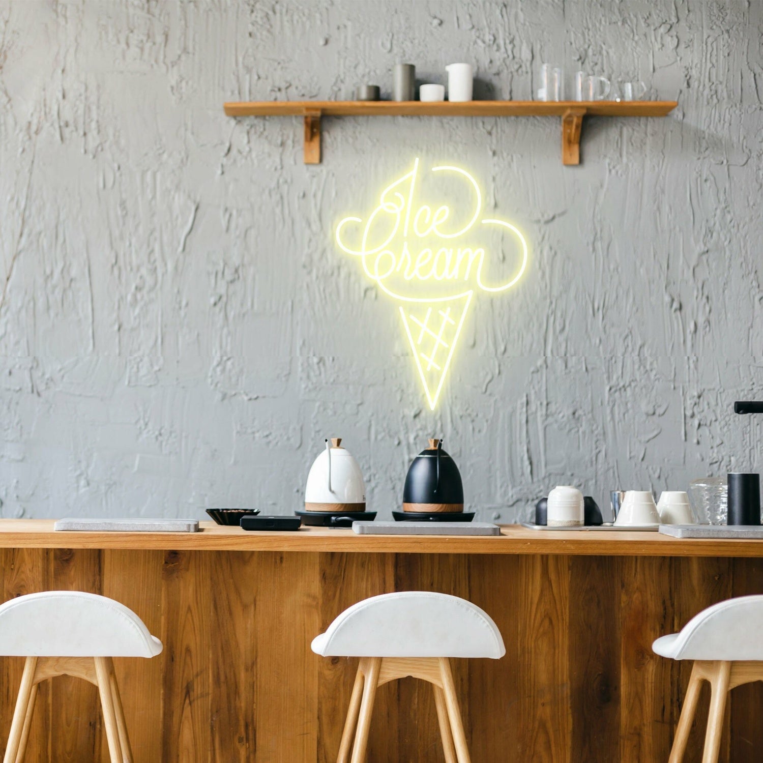 Ice Cream Bright Neon For Ice Cream Shops | Shineneon