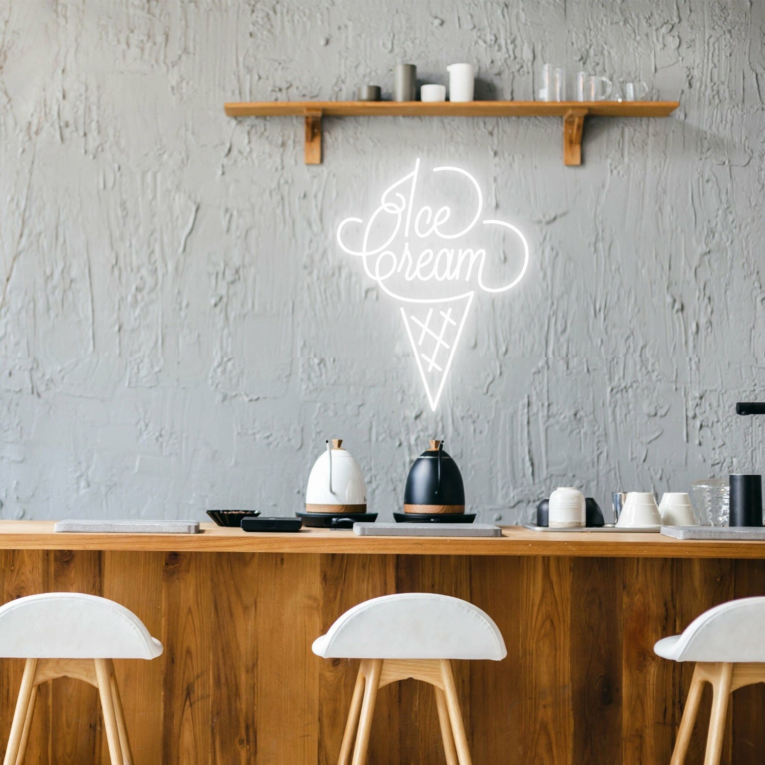 Ice Cream Bright Neon For Ice Cream Shops | Shineneon