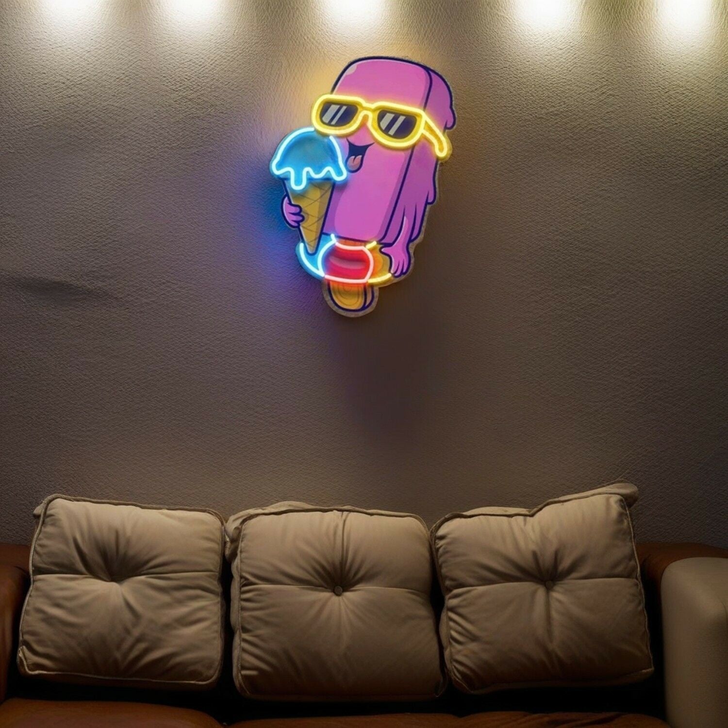 Ice Cream Delight Led Neon Sign Light Pop Art | Shineneon