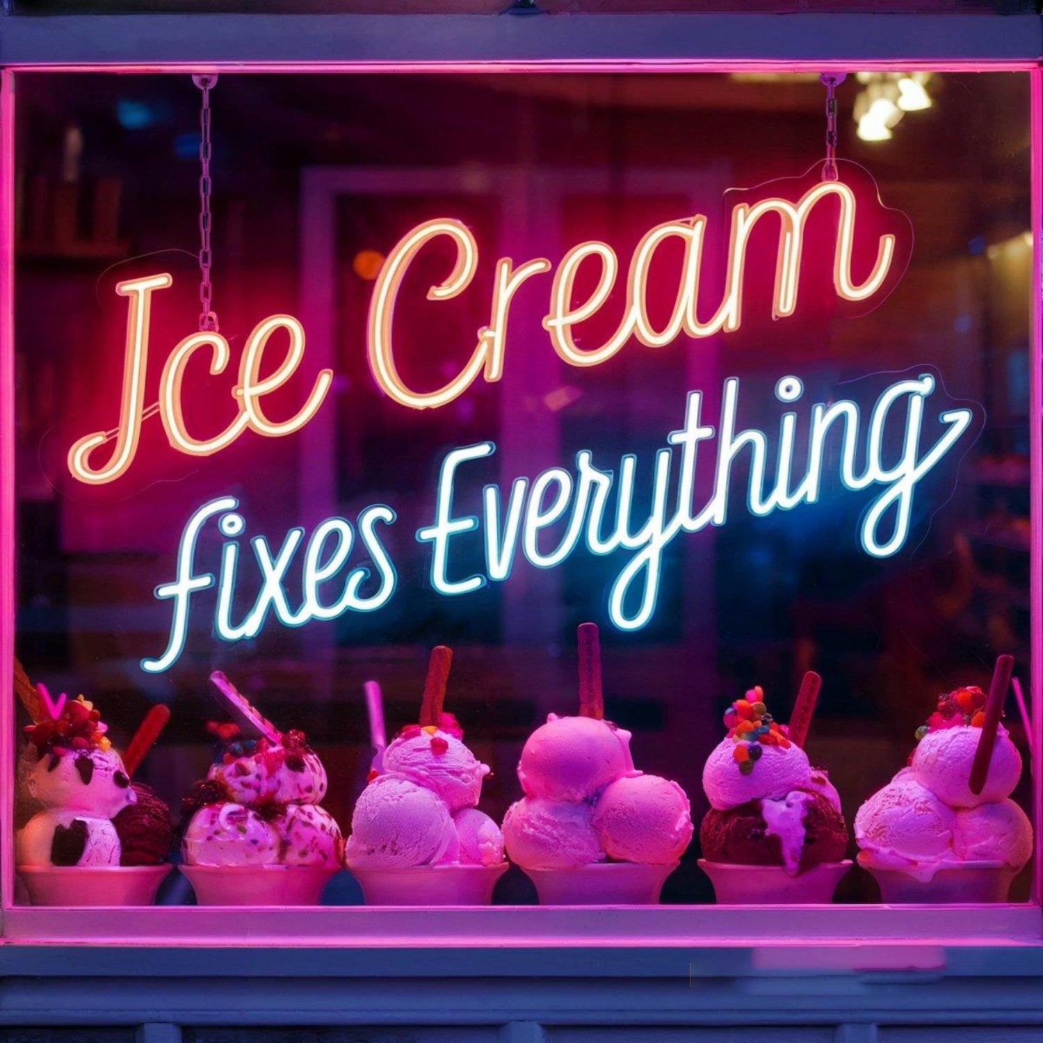 Ice Cream Fixes Everything Led Neon Signs | Shineneon