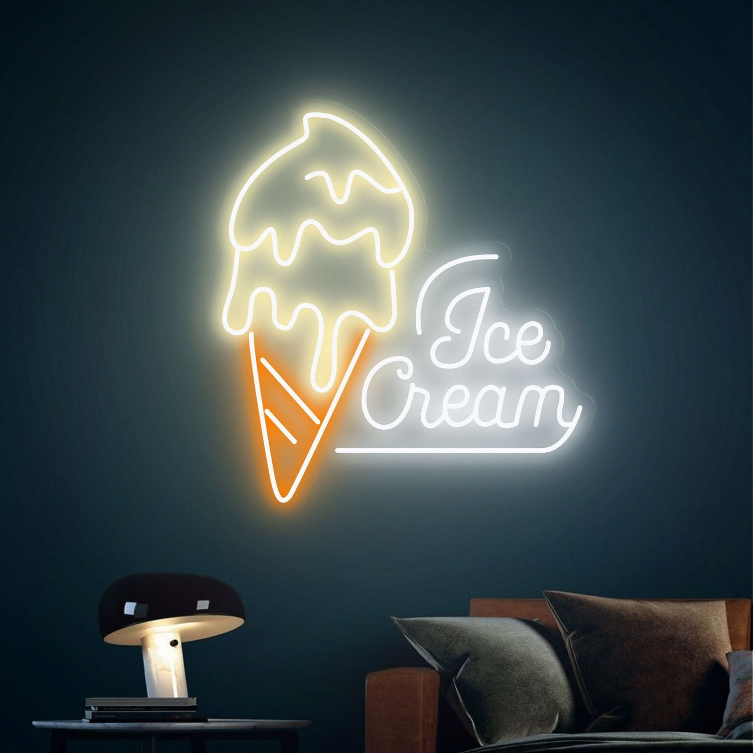 Ice Cream Led Neon Sign Wall Party Decor For Sweet And Fun Spaces | Shineneon