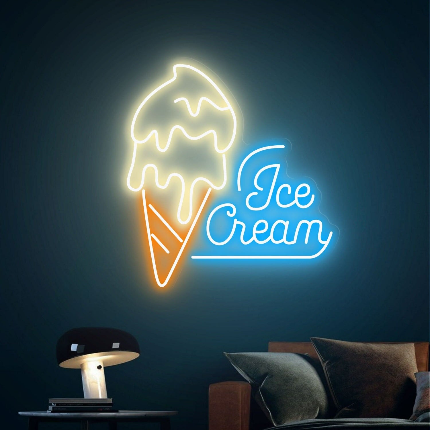 Ice Cream Led Neon Sign Wall Party Decor For Sweet And Fun Spaces | Shineneon