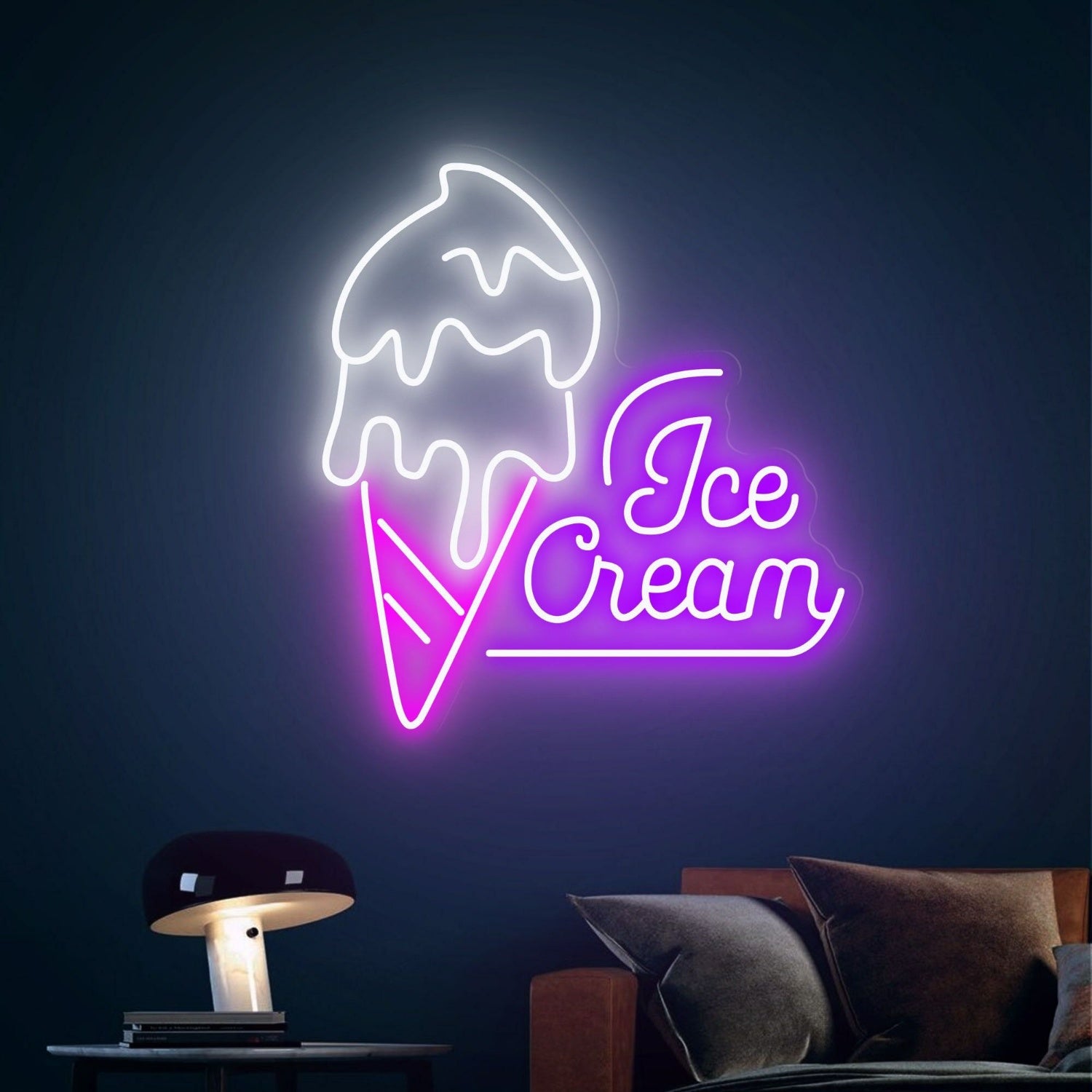 Ice Cream Led Neon Sign Wall Party Decor For Sweet And Fun Spaces | Shineneon