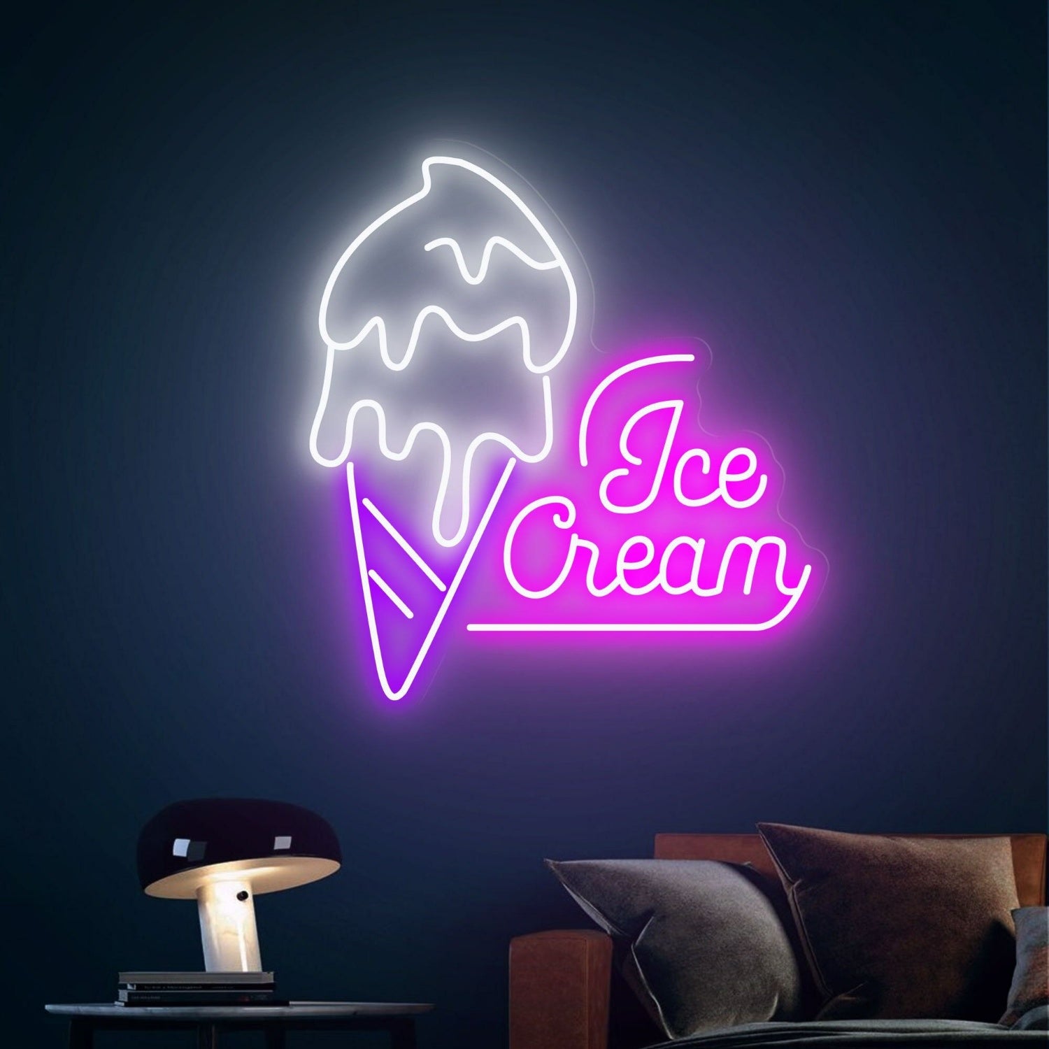 Ice Cream Led Neon Sign Wall Party Decor For Sweet And Fun Spaces | Shineneon