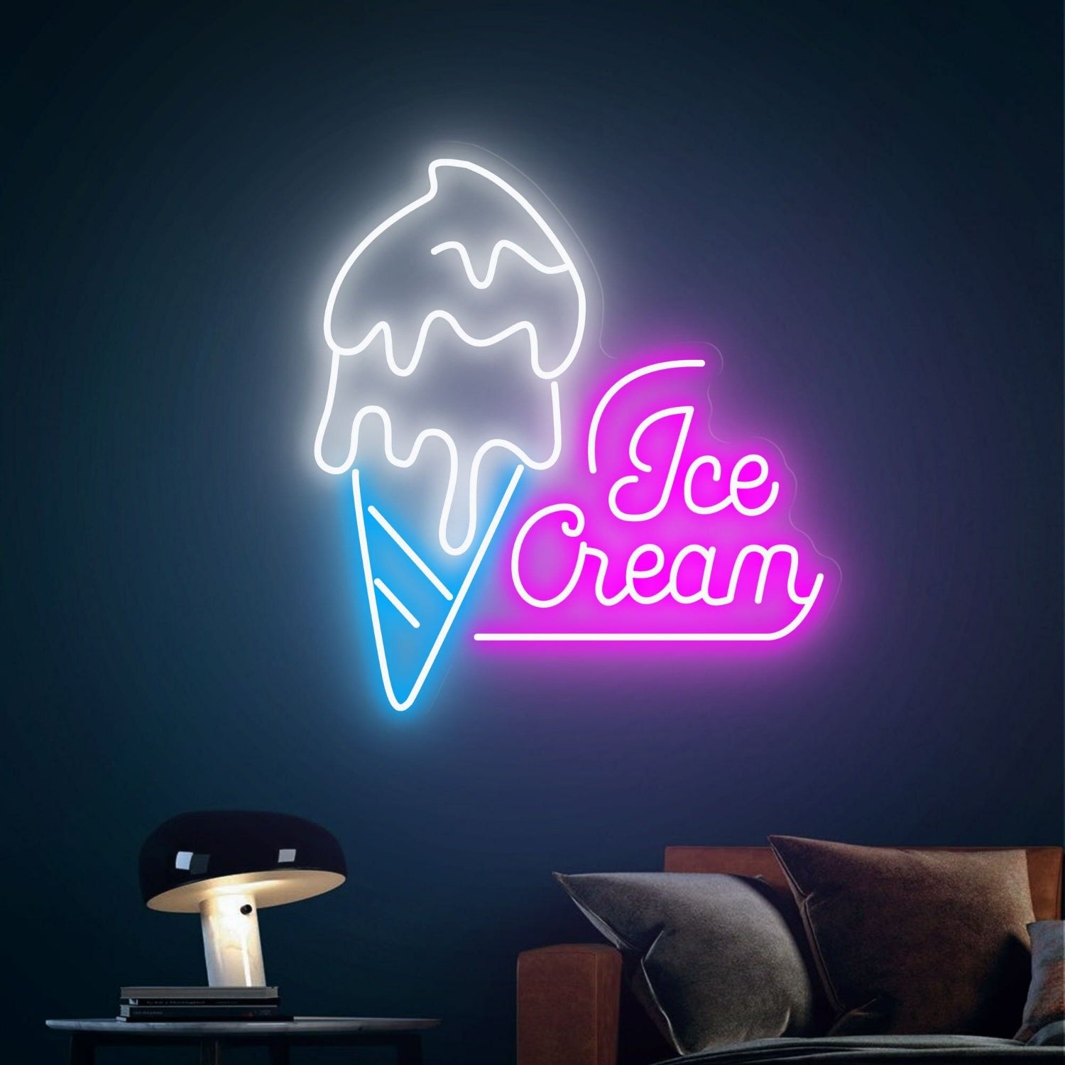 Ice Cream Led Neon Sign Wall Party Decor For Sweet And Fun Spaces | Shineneon