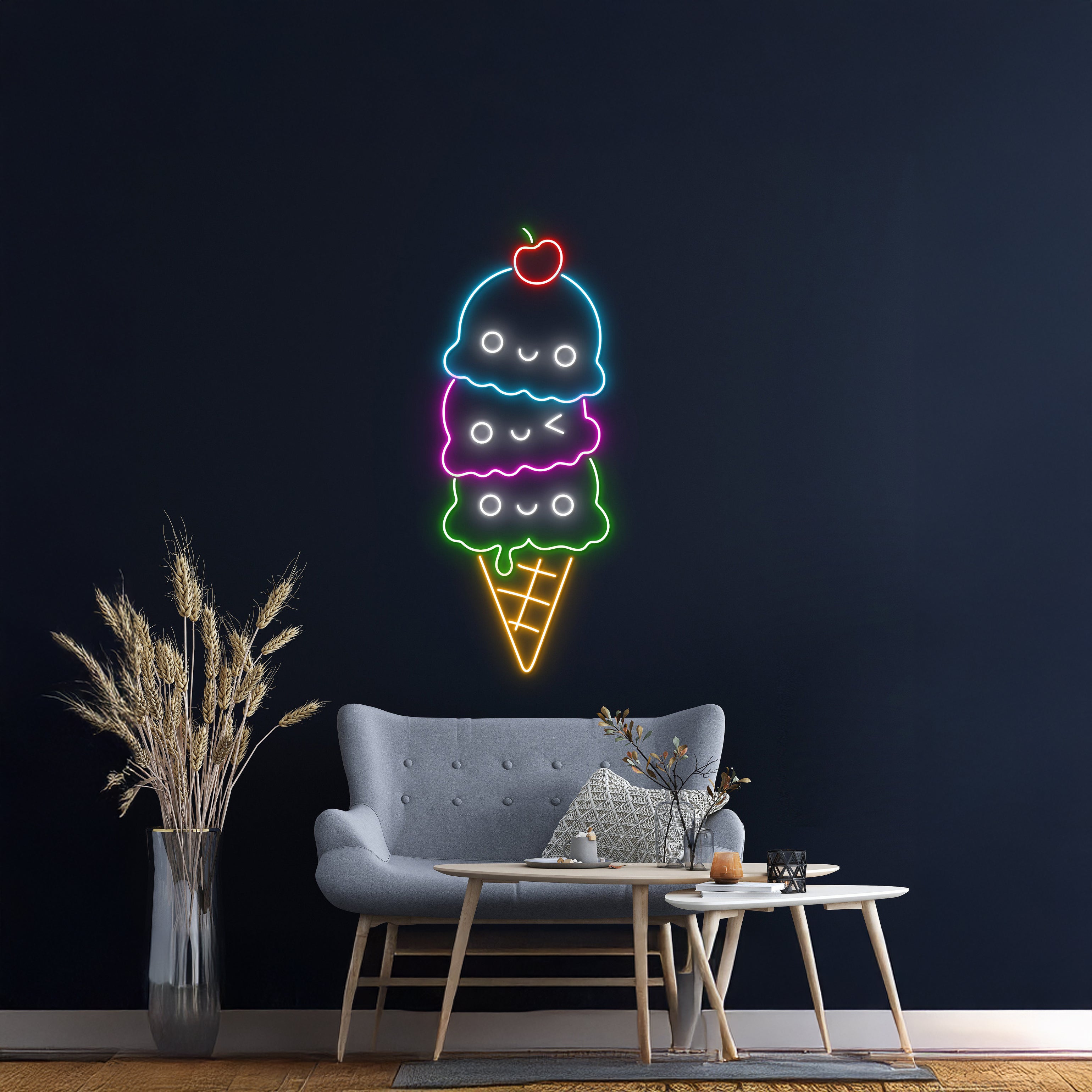 Ice Cream Led Neon Signs Custom Led Neon Signs | Shineneon