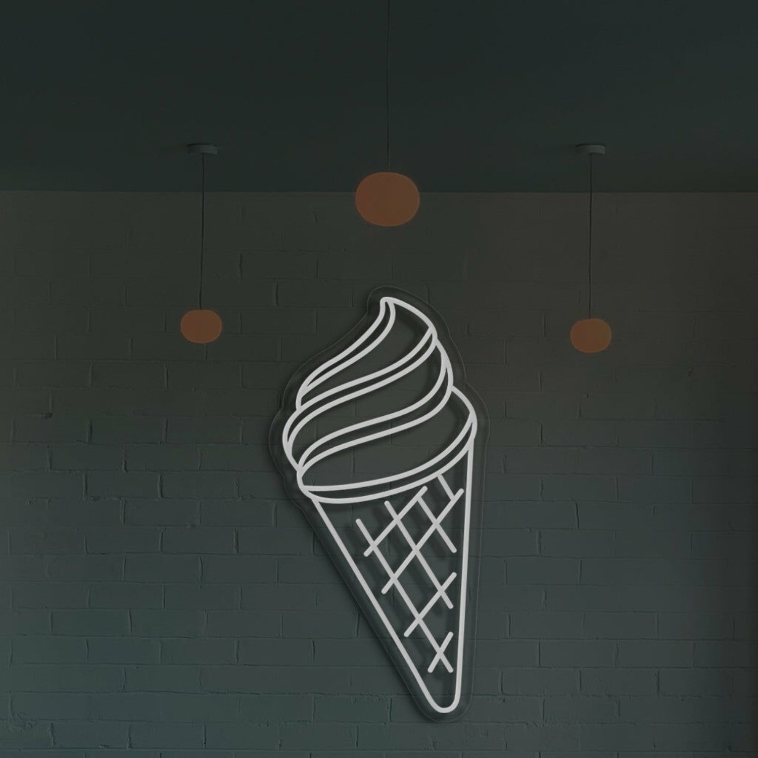Ice Cream Neon Swirls Of Cool Delight | Shineneon