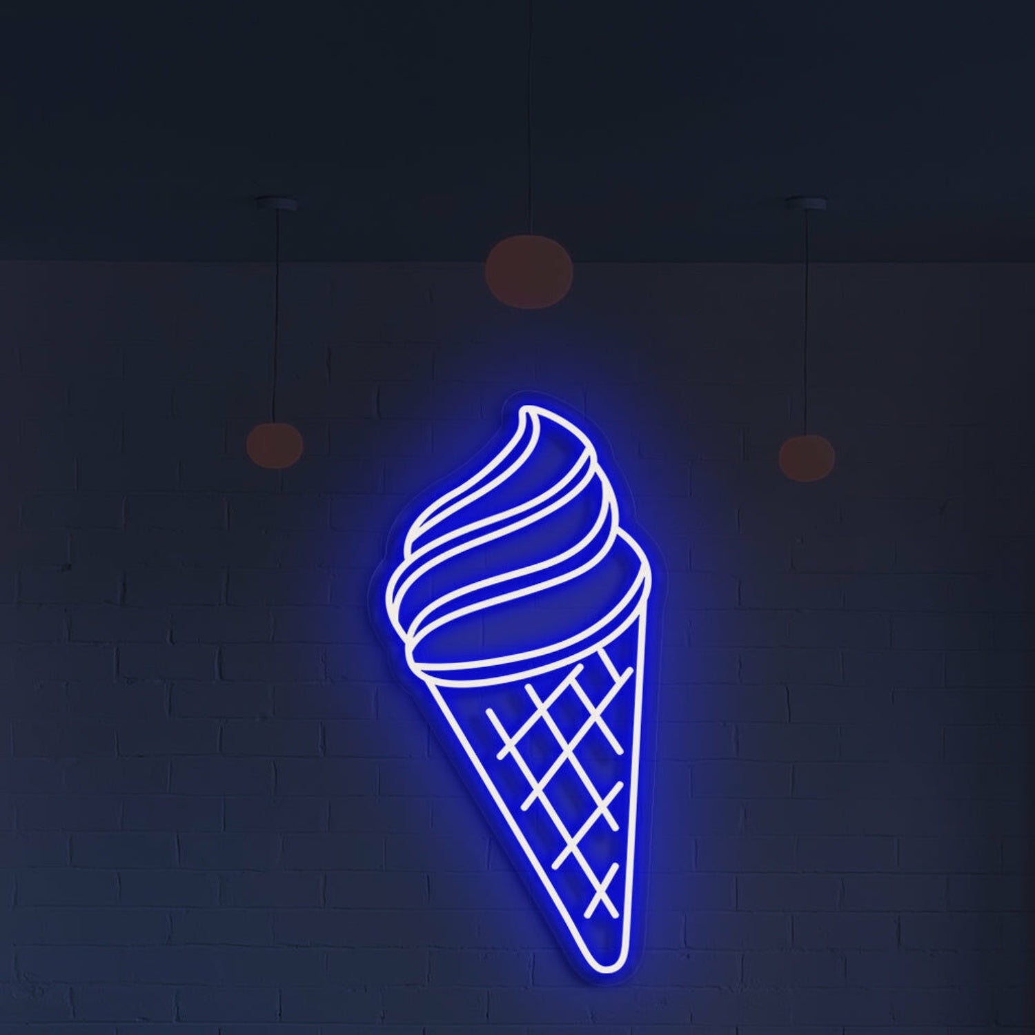 Ice Cream Neon Swirls Of Cool Delight | Shineneon